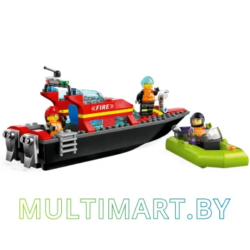 Конструктор LEGO City 60373 Пожарная спасательная лодка картинка 4